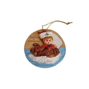 Kauffman Kollection La Berge 88 FOLLOW YOUR DREAMS Nautical Painted Ornament